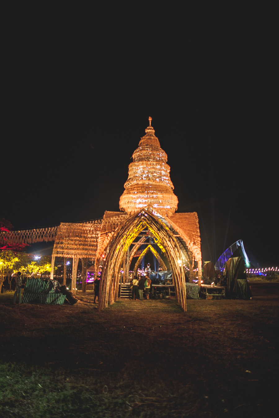 cool thai stage in lights